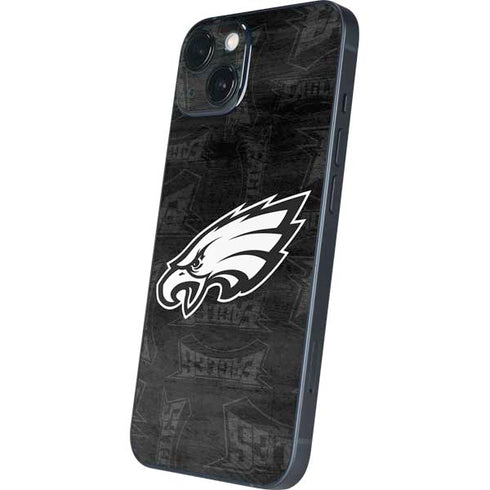 NFL Philadelphia Eagles Black & White iPhone 14 Plus Skin