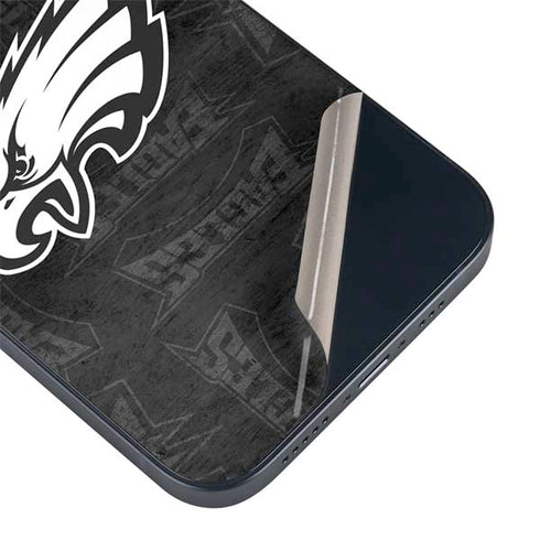 NFL Philadelphia Eagles Black & White iPhone 15 Plus Skin