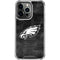 NFL Philadelphia Eagles Black & White iPhone 14 Pro Clear Case