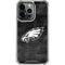 NFL Philadelphia Eagles Black & White iPhone 15 Pro Clear Case