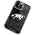 NFL Philadelphia Eagles Black & White iPhone 14 Pro Clear Case