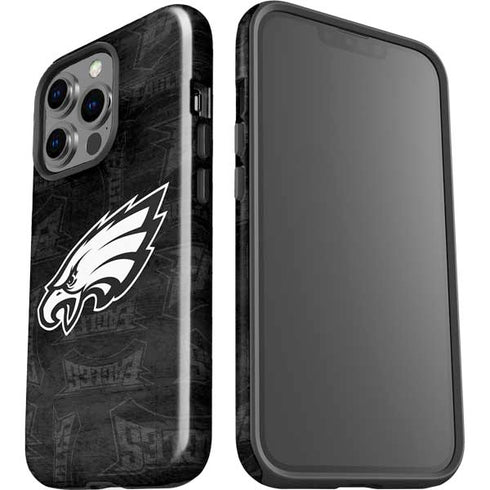 NFL Philadelphia Eagles Black & White iPhone 14 Pro Impact Case
