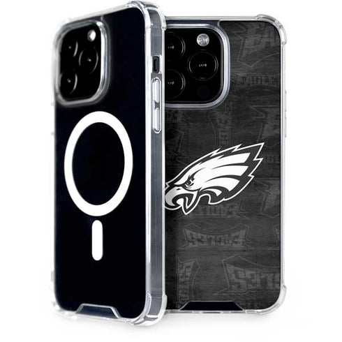 NFL Philadelphia Eagles Black & White iPhone 15 Pro MagSafe Case