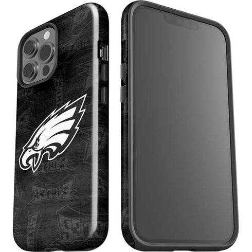 NFL Philadelphia Eagles Black & White iPhone 15 Pro Max Impact Case