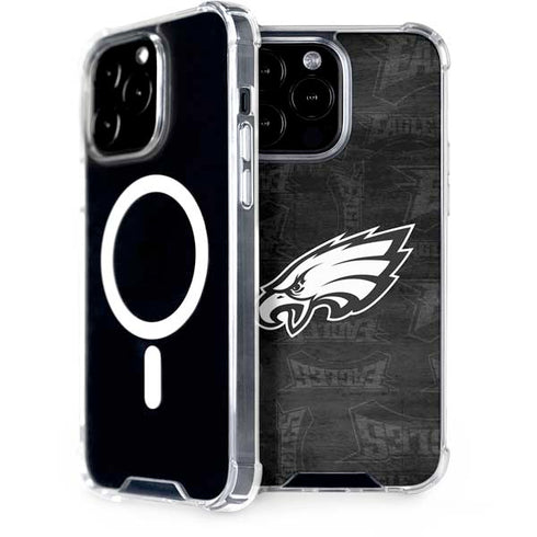 NFL Philadelphia Eagles Black & White iPhone 15 Pro Max MagSafe Case