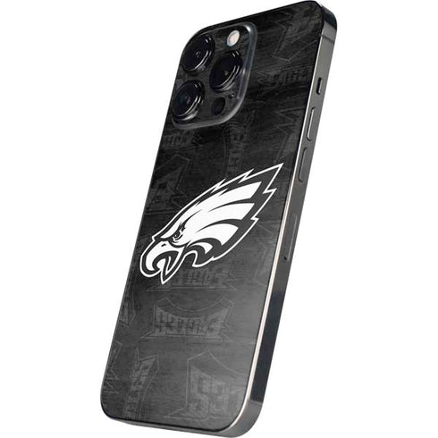 NFL Philadelphia Eagles Black & White iPhone 14 Pro Skin