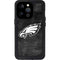 NFL Philadelphia Eagles Black & White iPhone 14 Pro Waterproof Case