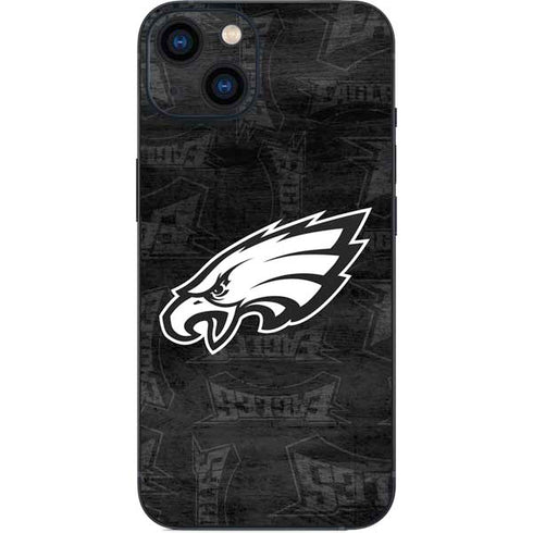 NFL Philadelphia Eagles Black & White iPhone 14 Skin