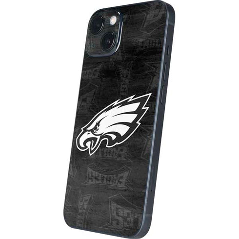 NFL Philadelphia Eagles Black & White iPhone 14 Skin