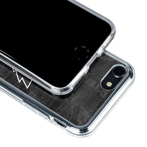 NFL Philadelphia Eagles Black & White iPhone SE (2nd & 3rd Gen) Clear Case