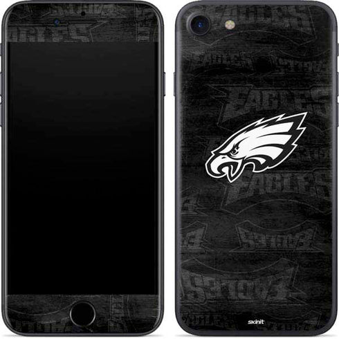NFL Philadelphia Eagles Black & White iPhone SE (2nd & 3rd Gen) Skin