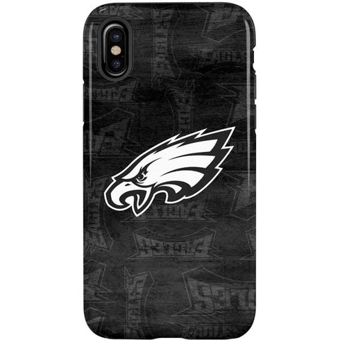 NFL Philadelphia Eagles Black & White iPhone X Pro Case