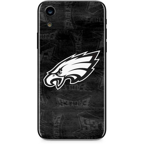 NFL Philadelphia Eagles Black & White iPhone XR Skin