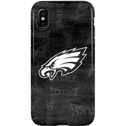 NFL Philadelphia Eagles Black & White iPhone XS Pro Case
