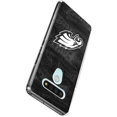 NFL Philadelphia Eagles Black & White LG Stylo 6 Clear Case