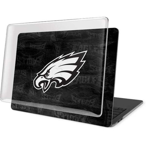 NFL Philadelphia Eagles Black & White MacBook Pro 13in (2020) Case plus Skin