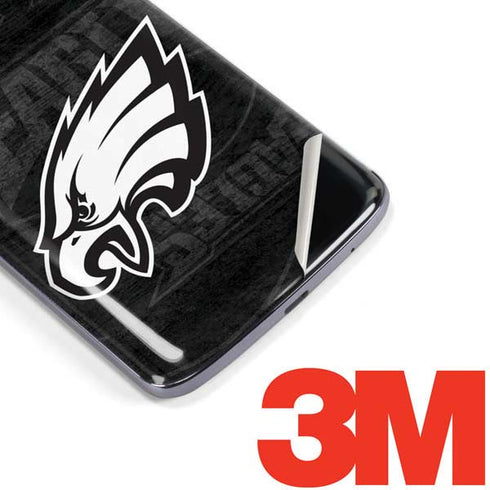 NFL Philadelphia Eagles Black & White Moto E5 Plus Skin