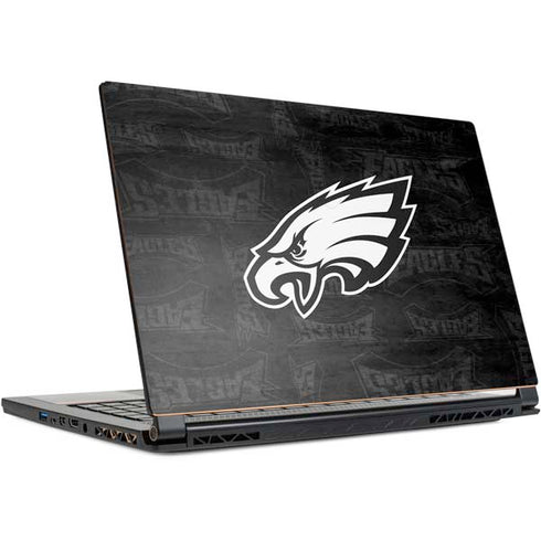 NFL Philadelphia Eagles Black & White MSI GS65 Stealth Laptop Skin