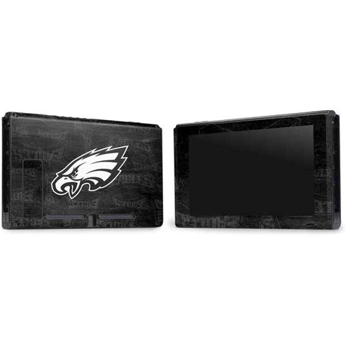 NFL Philadelphia Eagles Black & White Nintendo Switch Bundle Skin