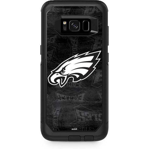 NFL Philadelphia Eagles Black & White Otterbox Commuter Galaxy Skin