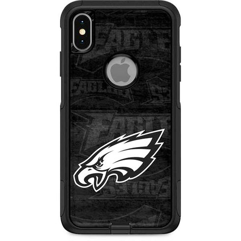 NFL Philadelphia Eagles Black & White Otterbox Commuter iPhone Skin