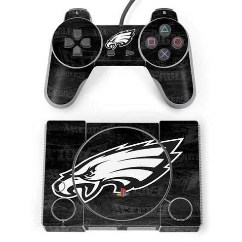 NFL Philadelphia Eagles Black & White PlayStation Classic Bundle Skin