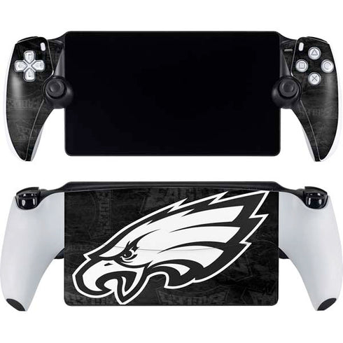 NFL Philadelphia Eagles Black & White PlayStation Portal Remote Player Skin