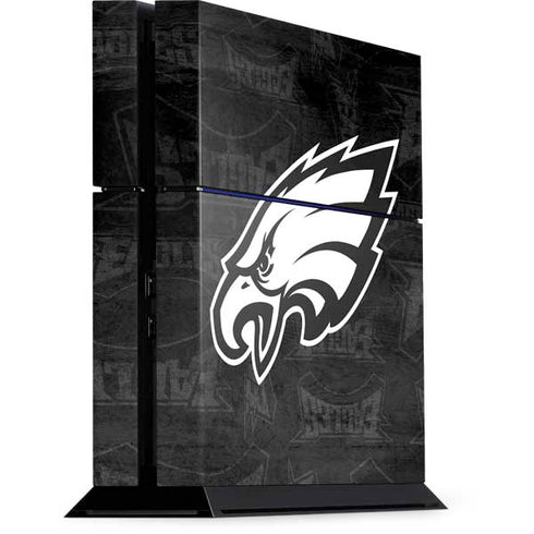 NFL Philadelphia Eagles Black & White PS4 Console Skin