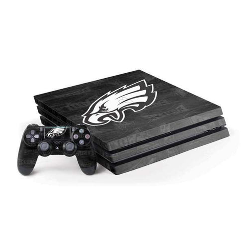 NFL Philadelphia Eagles Black & White PS4 Pro Bundle Skin