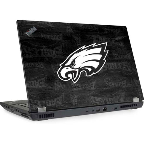 NFL Philadelphia Eagles Black & White Lenovo ThinkPad Skin