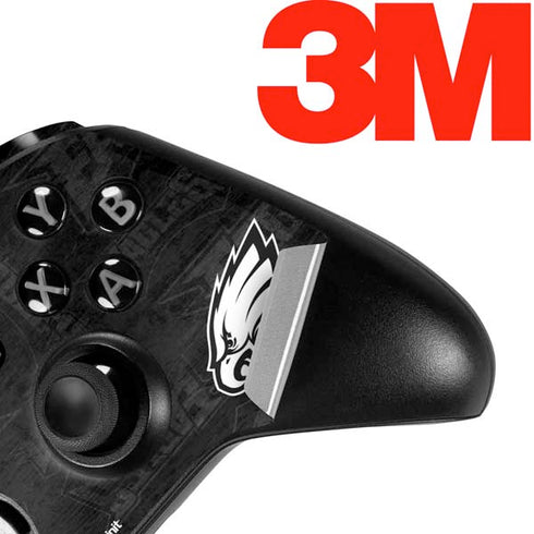 NFL Philadelphia Eagles Black & White Xbox One Elite Controller Skin