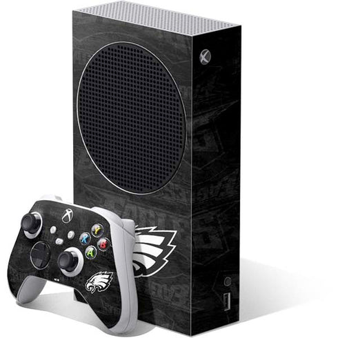 NFL Philadelphia Eagles Black & White Xbox Series S Bundle Skin