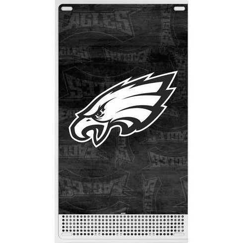 NFL Philadelphia Eagles Black & White Xbox Series S Console Skin