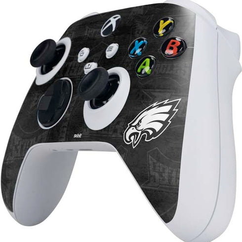 NFL Philadelphia Eagles Black & White Xbox Series S Controller Skin