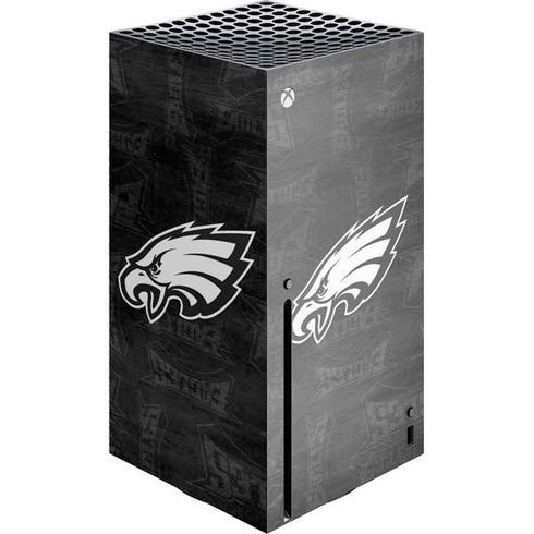 NFL Philadelphia Eagles Black & White Xbox Series X Console Skin