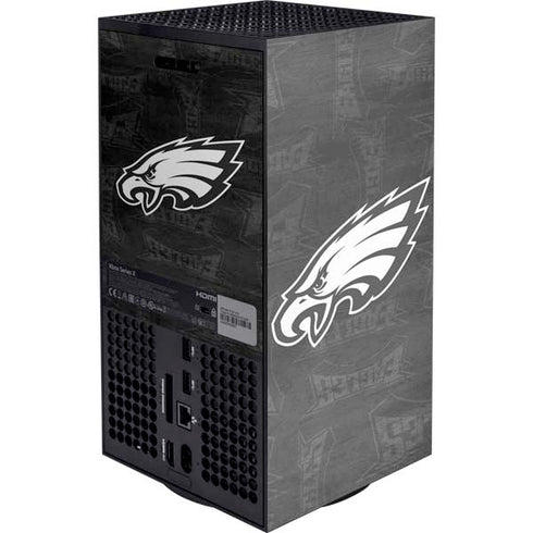 NFL Philadelphia Eagles Black & White Xbox Series X Console Skin