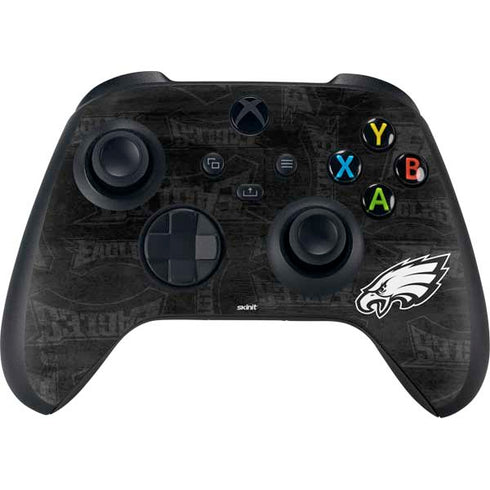 NFL Philadelphia Eagles Black & White Xbox Series X Controller Skin