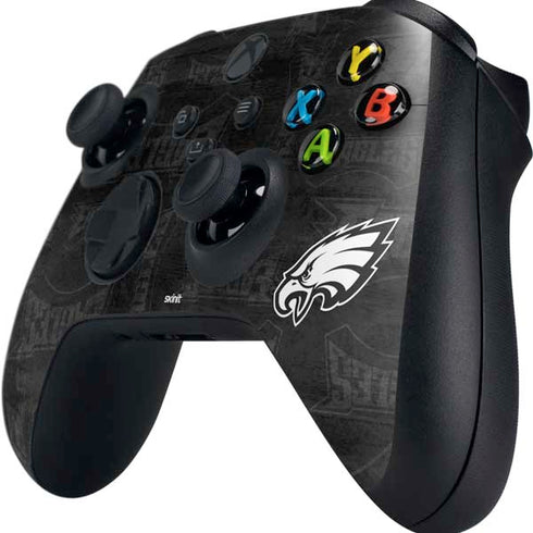NFL Philadelphia Eagles Black & White Xbox Series X Controller Skin