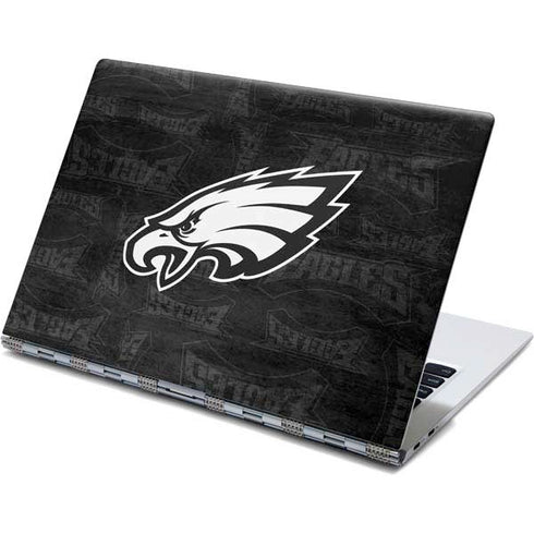 NFL Philadelphia Eagles Black & White Yoga 910 2-in-1 14in Touch-Screen Skin