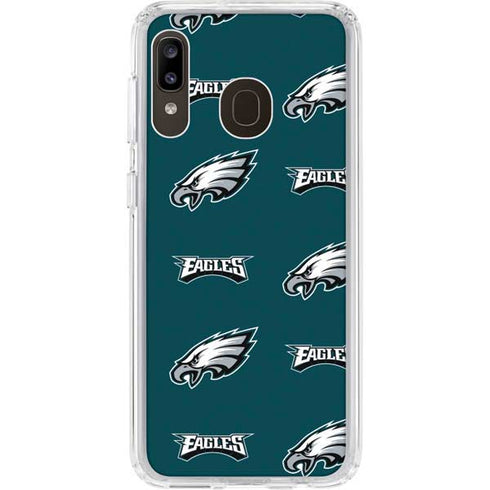 NFL Philadelphia Eagles Blitz Series Galaxy A20 Clear Case