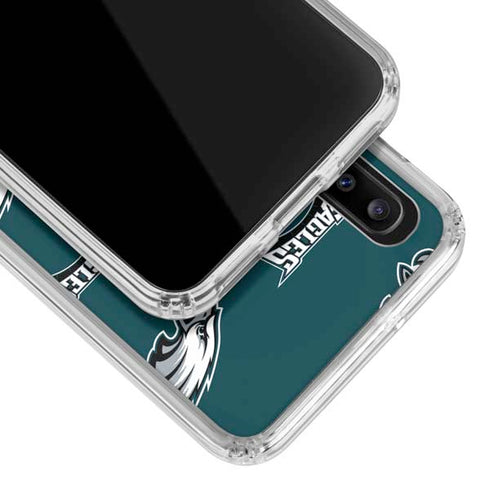NFL Philadelphia Eagles Blitz Series Galaxy A20 Clear Case