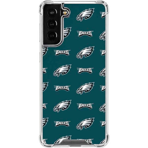 NFL Philadelphia Eagles Blitz Series Galaxy S21 FE Clear Case