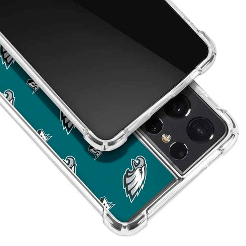 NFL Philadelphia Eagles Blitz Series Galaxy S21 Ultra 5G Clear Case