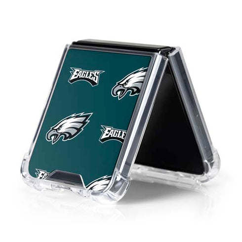 NFL Philadelphia Eagles Blitz Series Galaxy Z Flip5 5G Clear Case