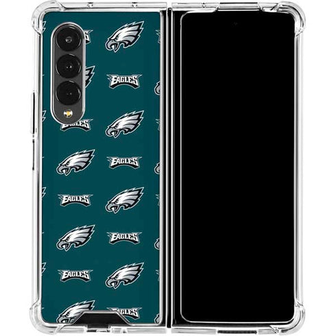 NFL Philadelphia Eagles Blitz Series Galaxy Z Fold4 5G Clear Case