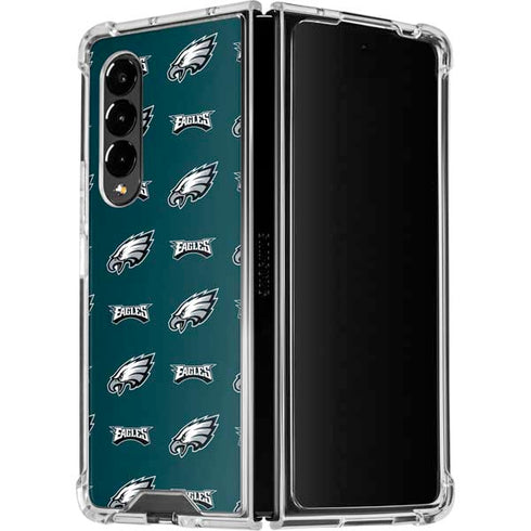 NFL Philadelphia Eagles Blitz Series Galaxy Z Fold4 5G Clear Case