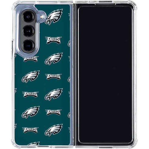 NFL Philadelphia Eagles Blitz Series Galaxy Z Fold5 5G Clear Case