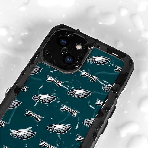 NFL Philadelphia Eagles Blitz Series iPhone 13 Mini Waterproof Case