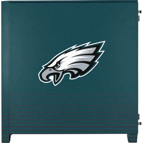 NFL Philadelphia Eagles Breakaway Corsair 4000D Tempered Glass Mid-Tower ATX Case Skin
