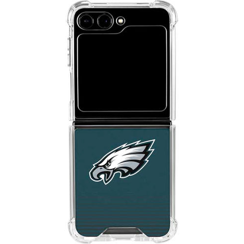 NFL Philadelphia Eagles Breakaway Galaxy Z Flip5 5G Clear Case